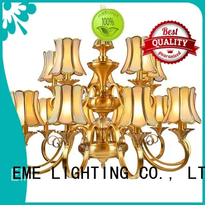 antique 10 light brass chandelier unique for dining room EME LIGHTING