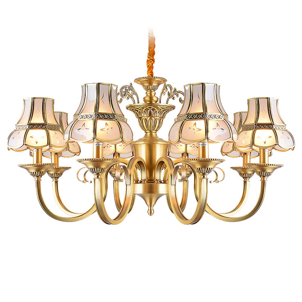Traditional Antique Brass Chandeliers (EAD-14010-8)