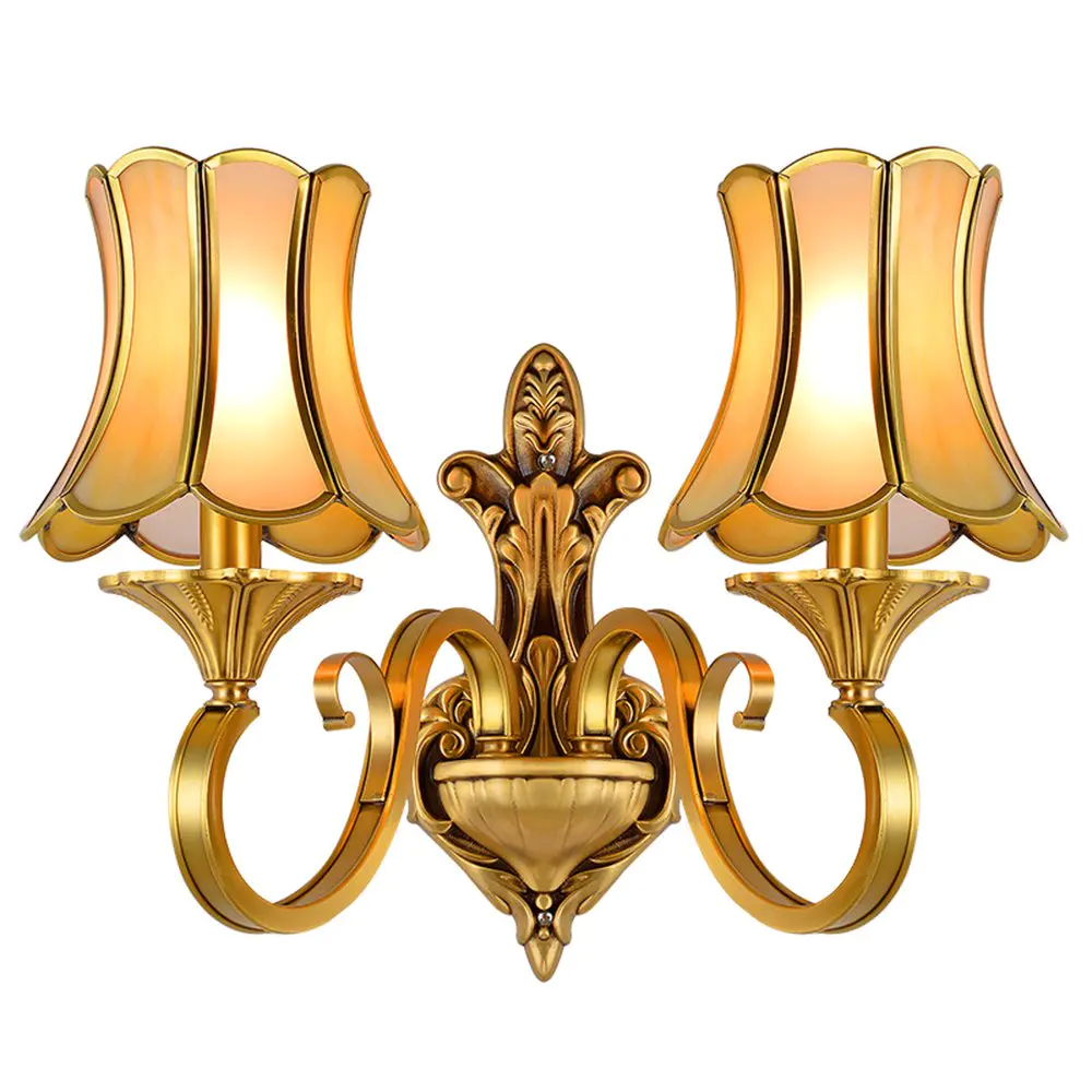 European Copper Wall Lamps with shades (EAB-14009-2)