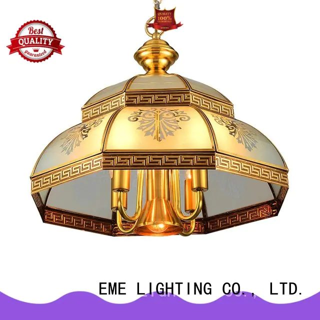 EME LIGHTING large antique copper pendant light residential for big lobby