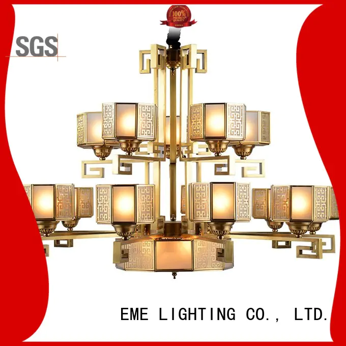 Hot antique brass chandelier chinese EME LIGHTING Brand