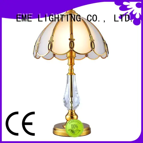 restaurant table EME LIGHTING Brand chrome and glass table lamps factory