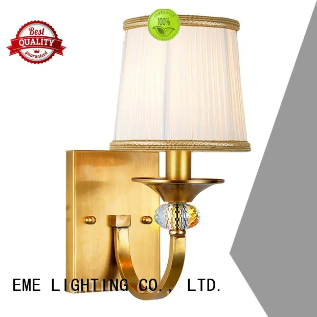 EME LIGHTING Brand front decorative shade gold wall sconces manufacture