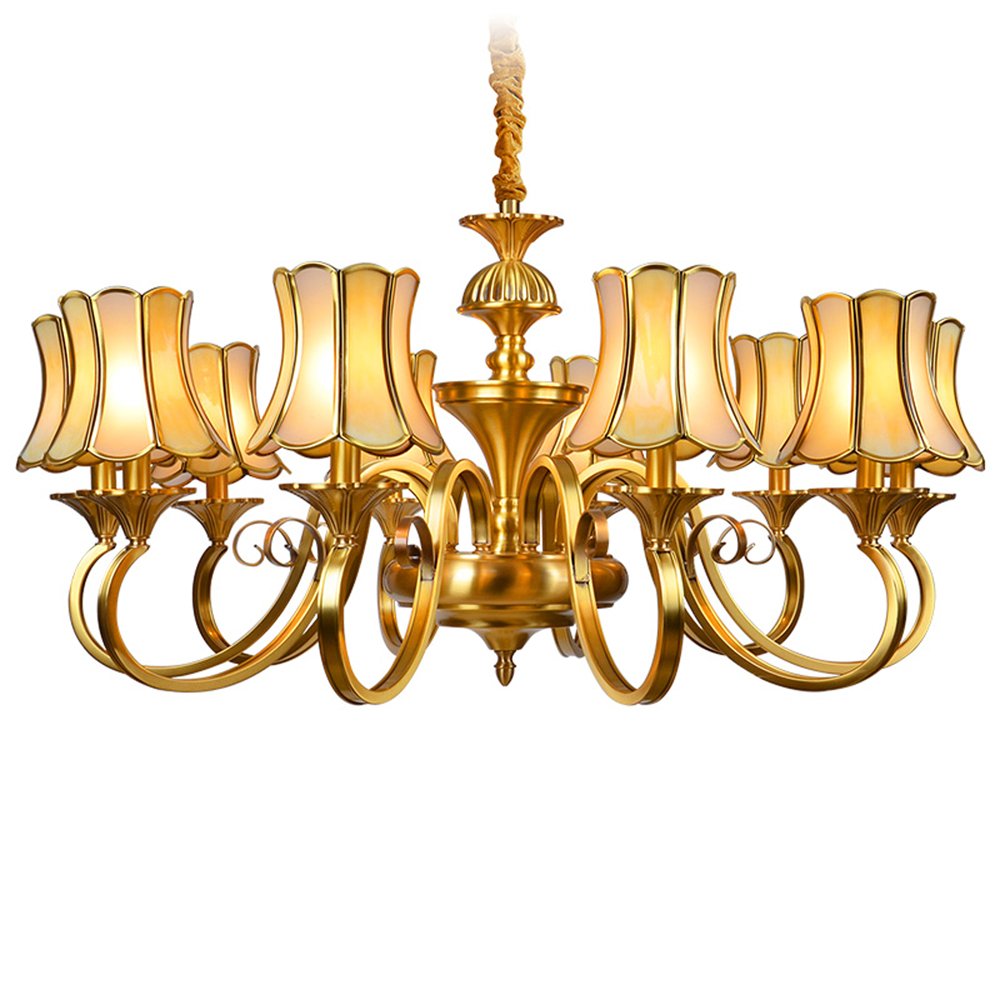 EME LIGHTING Murano Style Chandeliers (EAD-14009-10) Brass Chandelier image111