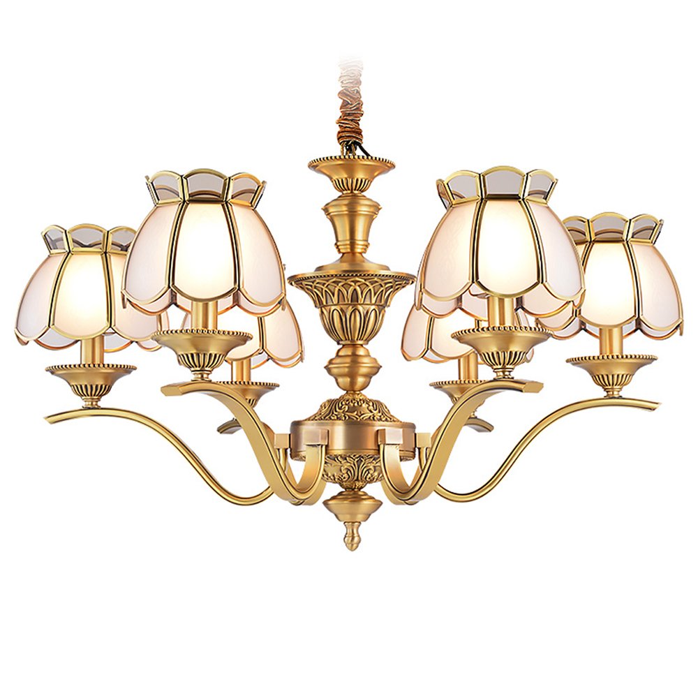 EME LIGHTING Antique Chandelier (EAD-14011-6) Brass Chandelier image102