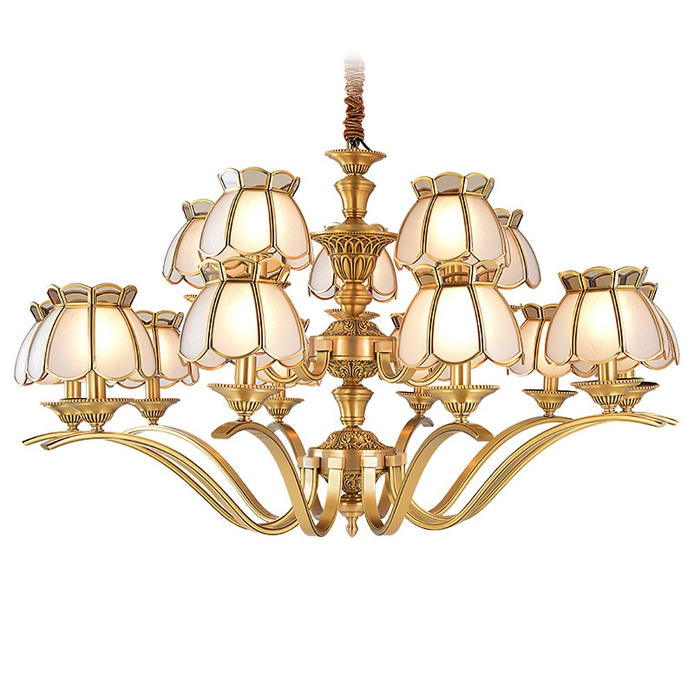 EME LIGHTING Large Chandeliers (EAD-14011-10+5) Brass Chandelier image99