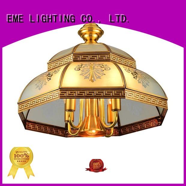 Hot led antique brass chandelier large vintage EME LIGHTING Brand