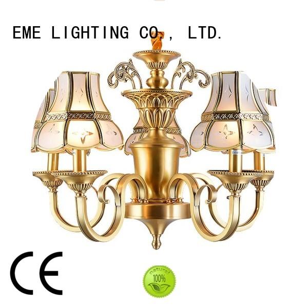 copper lights modern EME LIGHTING Brand decorative chandeliers factory
