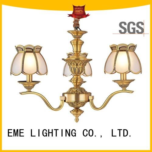 EME LIGHTING Brand concise antique brass chandelier murano factory