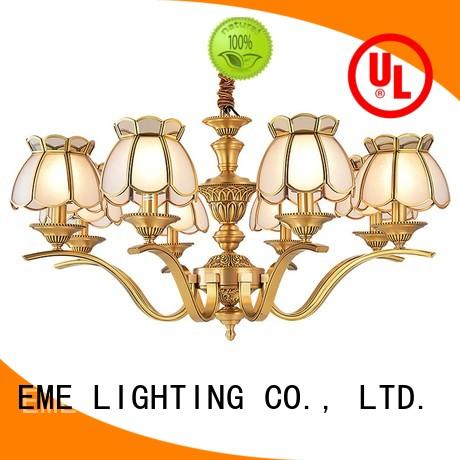 Wholesale hanging antique brass chandelier EME LIGHTING Brand