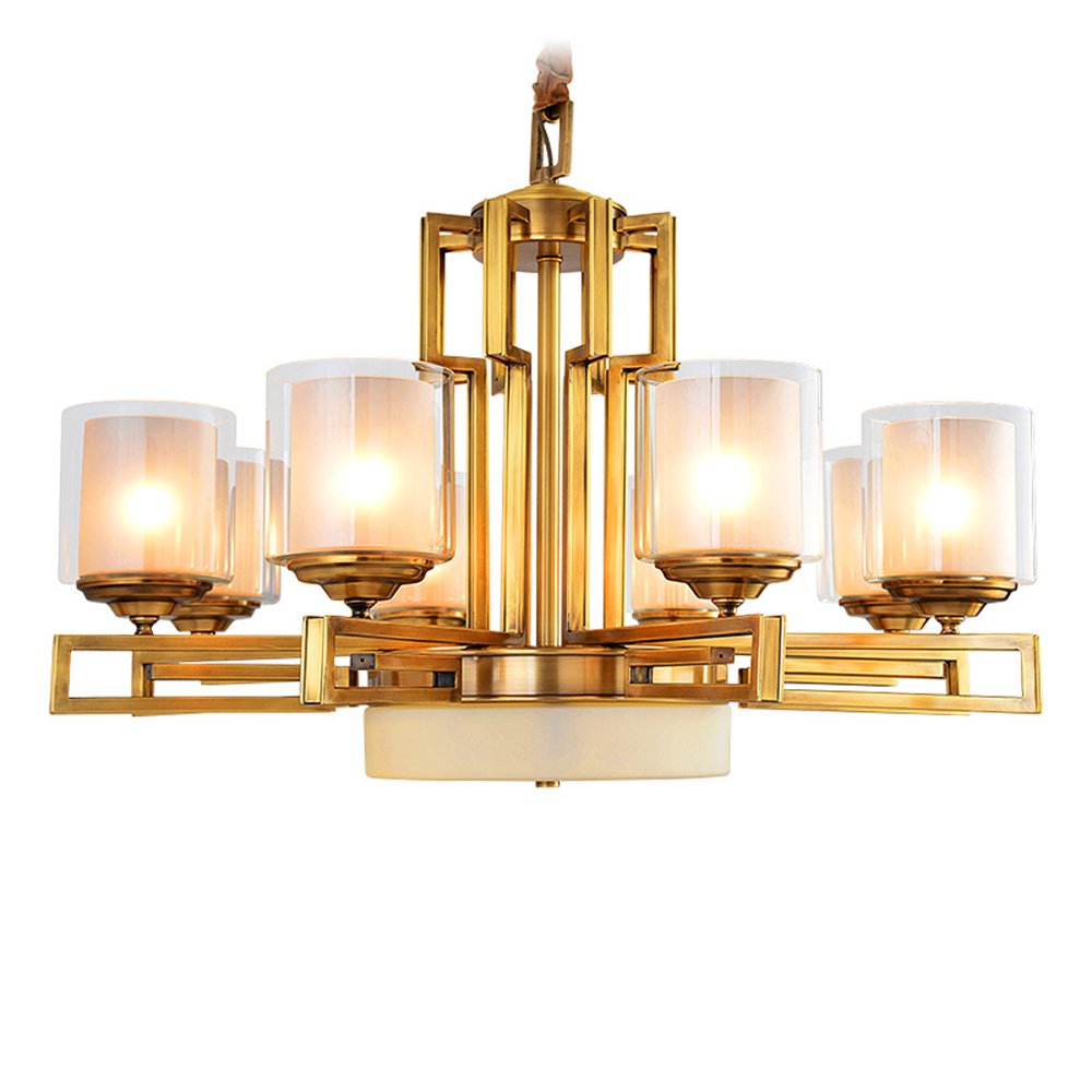 EME LIGHTING Glass Chandelier (EYD-14215-8) Brass Chandelier image69