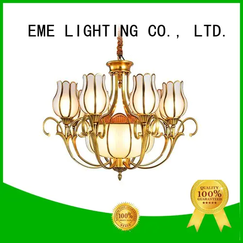 Wholesale murano residential antique brass chandelier EME LIGHTING Brand