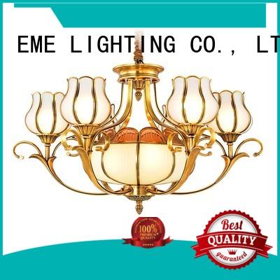 decorative chandeliers glass EME LIGHTING Brand antique brass chandelier