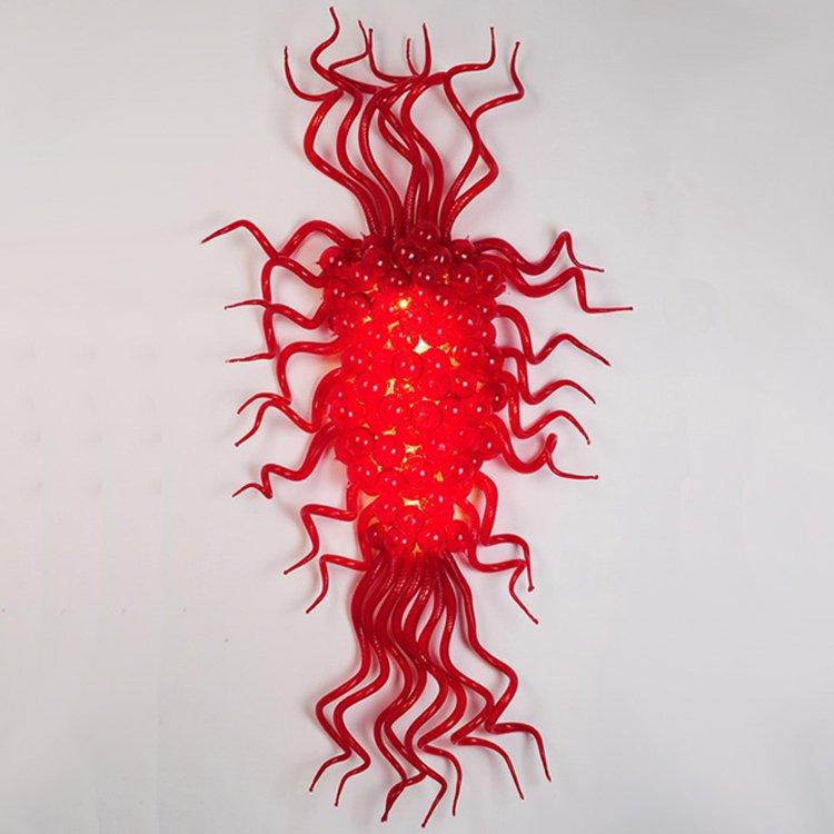Blow-Molded Glass Wall Lamp (MB336-Wall Lamp-Red)