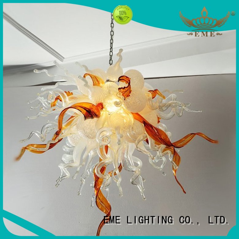 colored ceiling lamp copper and glass pendant light EME LIGHTING Brand