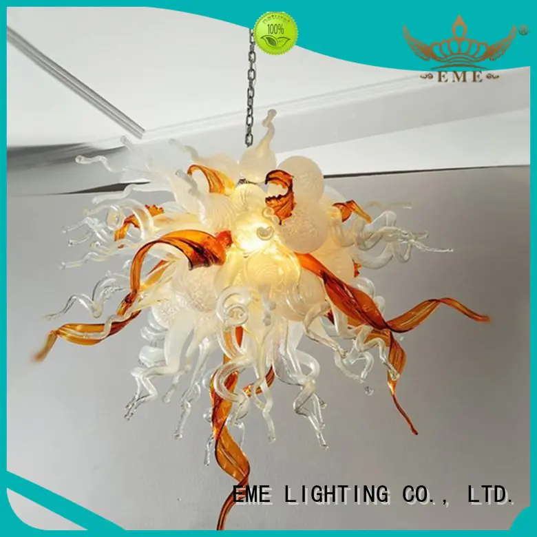 colored ceiling lamp copper and glass pendant light EME LIGHTING Brand
