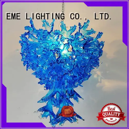 lighting for restaurants and bars colored starfish EME LIGHTING Brand copper and glass pendant light