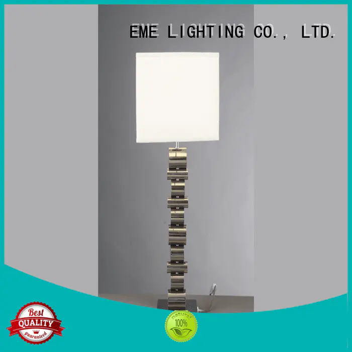 EME LIGHTING Brand room contemporary chrome and glass table lamps concise