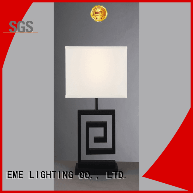 EME LIGHTING Brand concise western chrome and glass table lamps