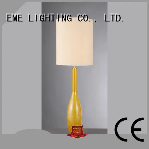 glass western EME LIGHTING Brand chrome and glass table lamps factory