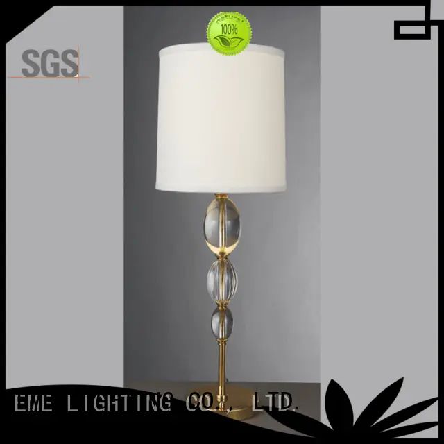 EME LIGHTING unique design glass table lamps for living room copper material for study