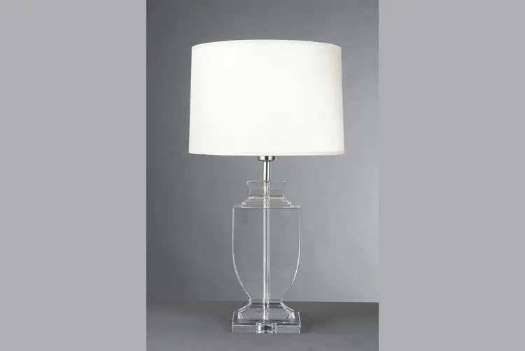 White Glass Table Lamp (EMT-050)