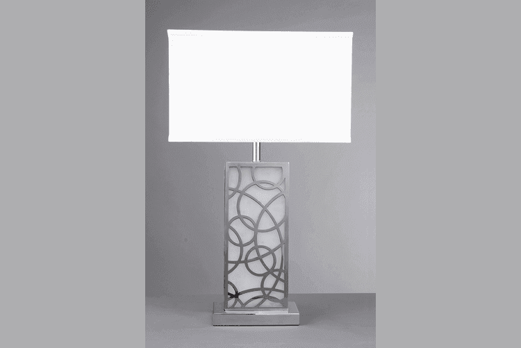 Fancy White Table Lamp (EMT-052)