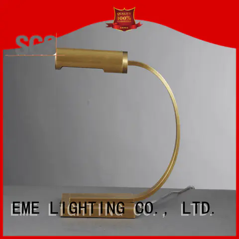 EME LIGHTING Brand american brass custom chrome and glass table lamps