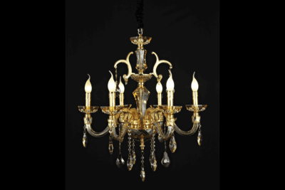 Candle Chandelier (2002-6-Gold)