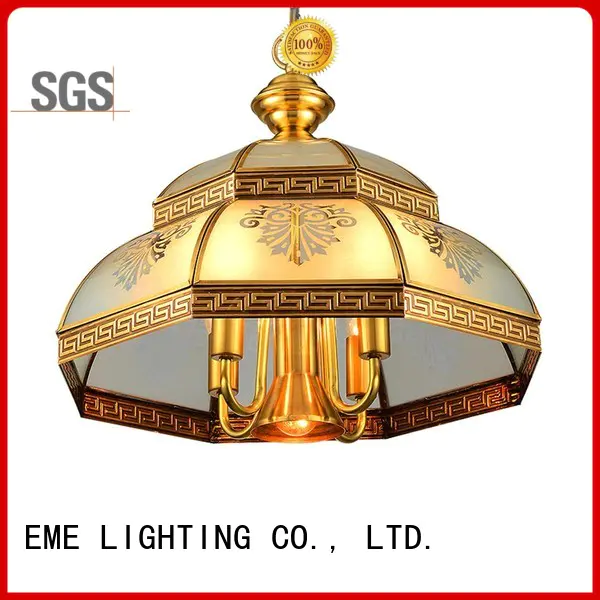 EME LIGHTING luxury vintage brass chandelier unique for dining room