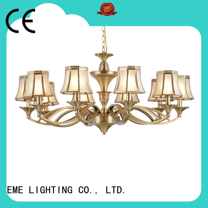 antique solid brass chandelier traditional for big lobby