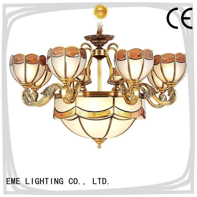 luxury vintage brass chandelier copper round