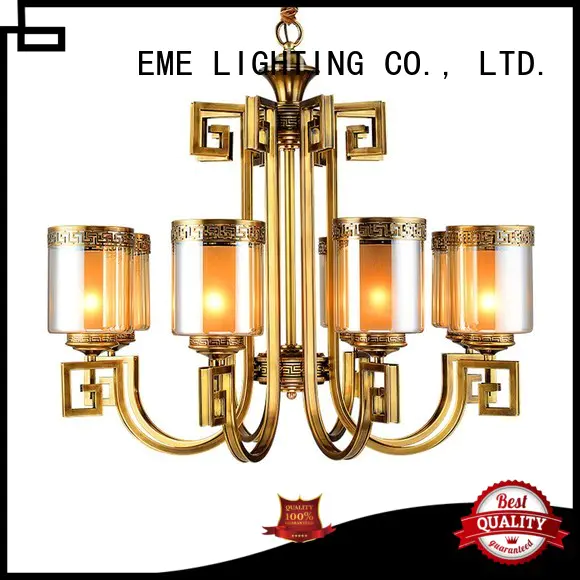 EME LIGHTING concise chandelier manufacturers glass hanging for big lobby