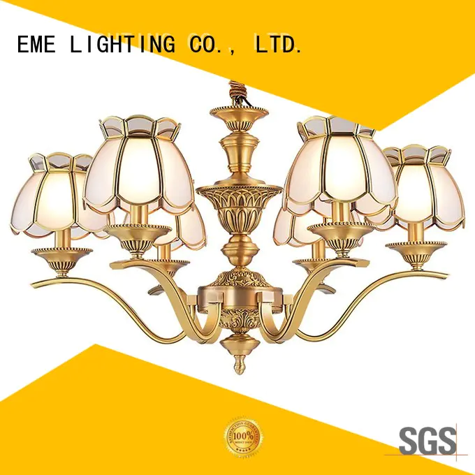 EME LIGHTING copper modern brass chandelier unique for dining room