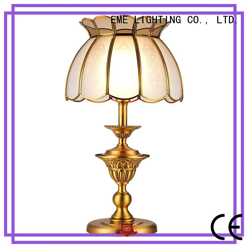 contemporary glass table lamps for bedroom brass material for restaurant
