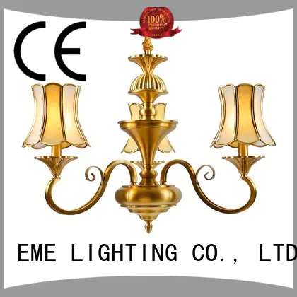 antique 3 light brass chandelier traditional for dining room EME LIGHTING