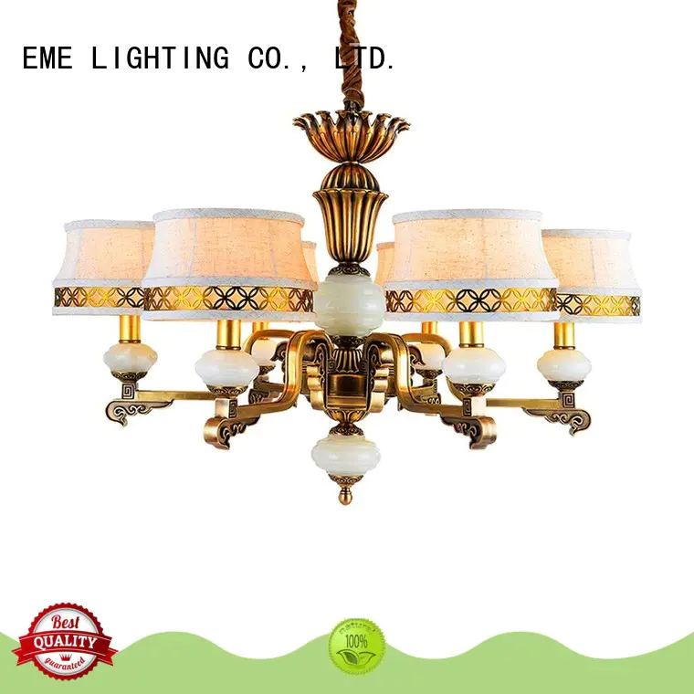 EME LIGHTING large solid brass chandelier round for dining room