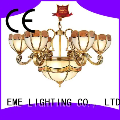 polished brass chandelier american style for big lobby EME LIGHTING
