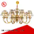 EME LIGHTING american style 8 light brass chandelier vintage for big lobby