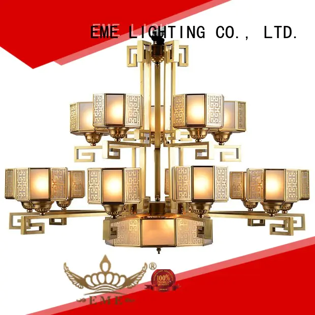 EME LIGHTING decorative antique brass chandeliers for sale copper for dining room