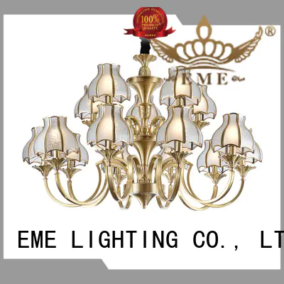 EME LIGHTING modern 8 light brass chandelier vintage for home