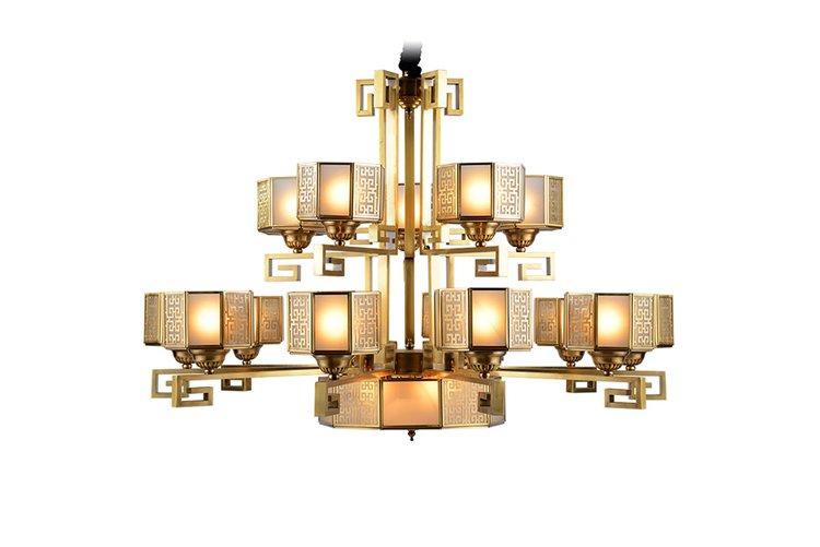 high-end antique chandeliers brass residential EME LIGHTING-1