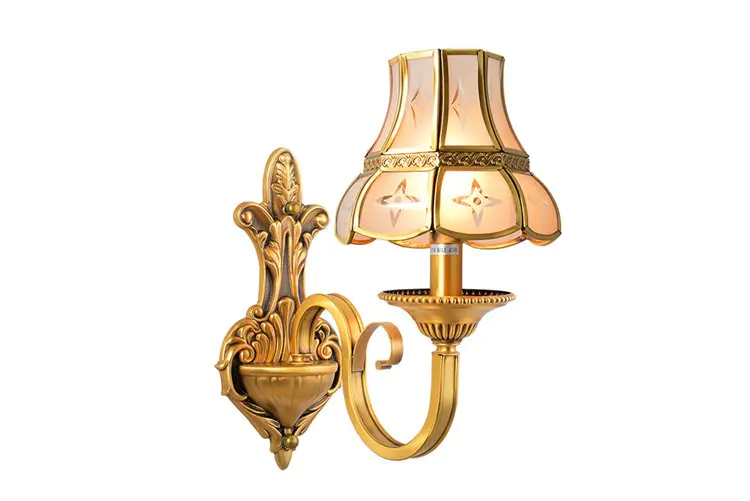 decorative gold wall sconces copper for wholesale for restaurant