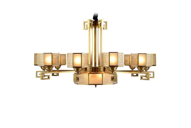 concise contemporary pendant light copper European for big lobby