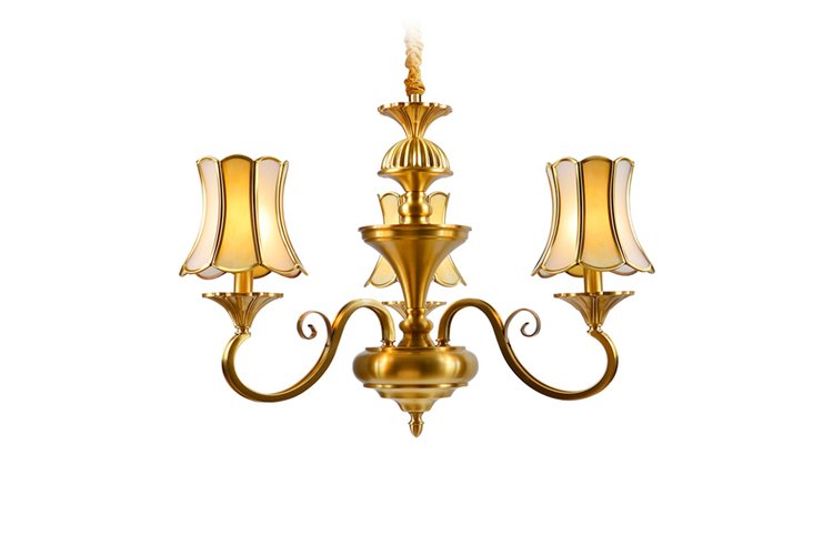 EME LIGHTING american style antique brass chandelier unique