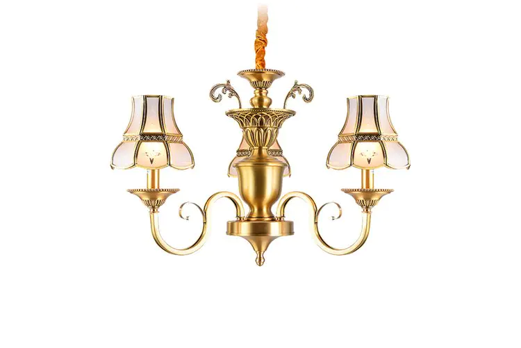 country dinging light EME LIGHTING Brand antique brass chandelier