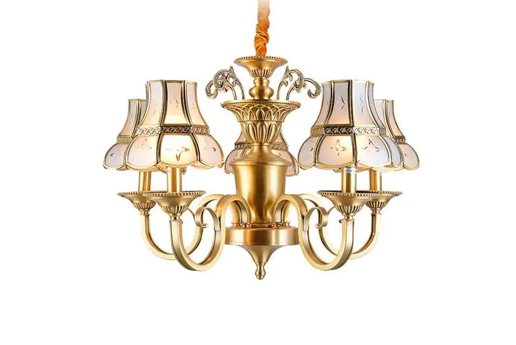 copper lights modern EME LIGHTING Brand decorative chandeliers factory