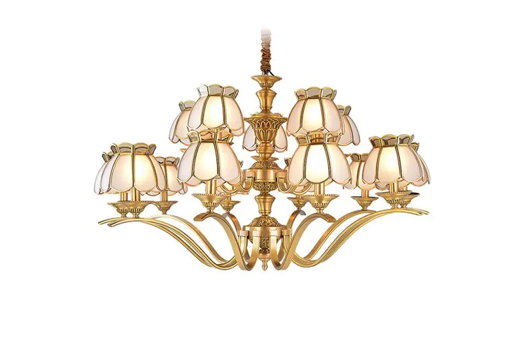 luxury style antique brass chandelier highend EME LIGHTING