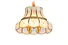 EME LIGHTING concise antique brass 5 light chandelier large for dining room