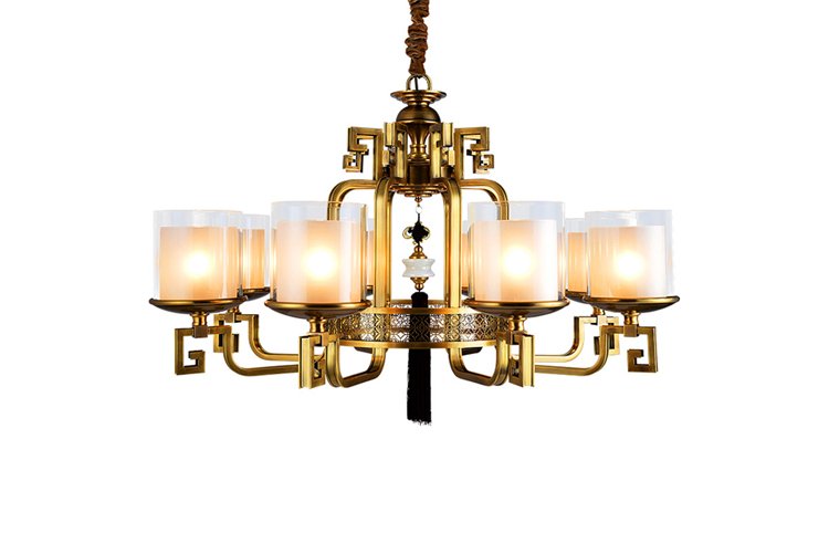 EME LIGHTING high-end vintage brass chandelier European for big lobby-1